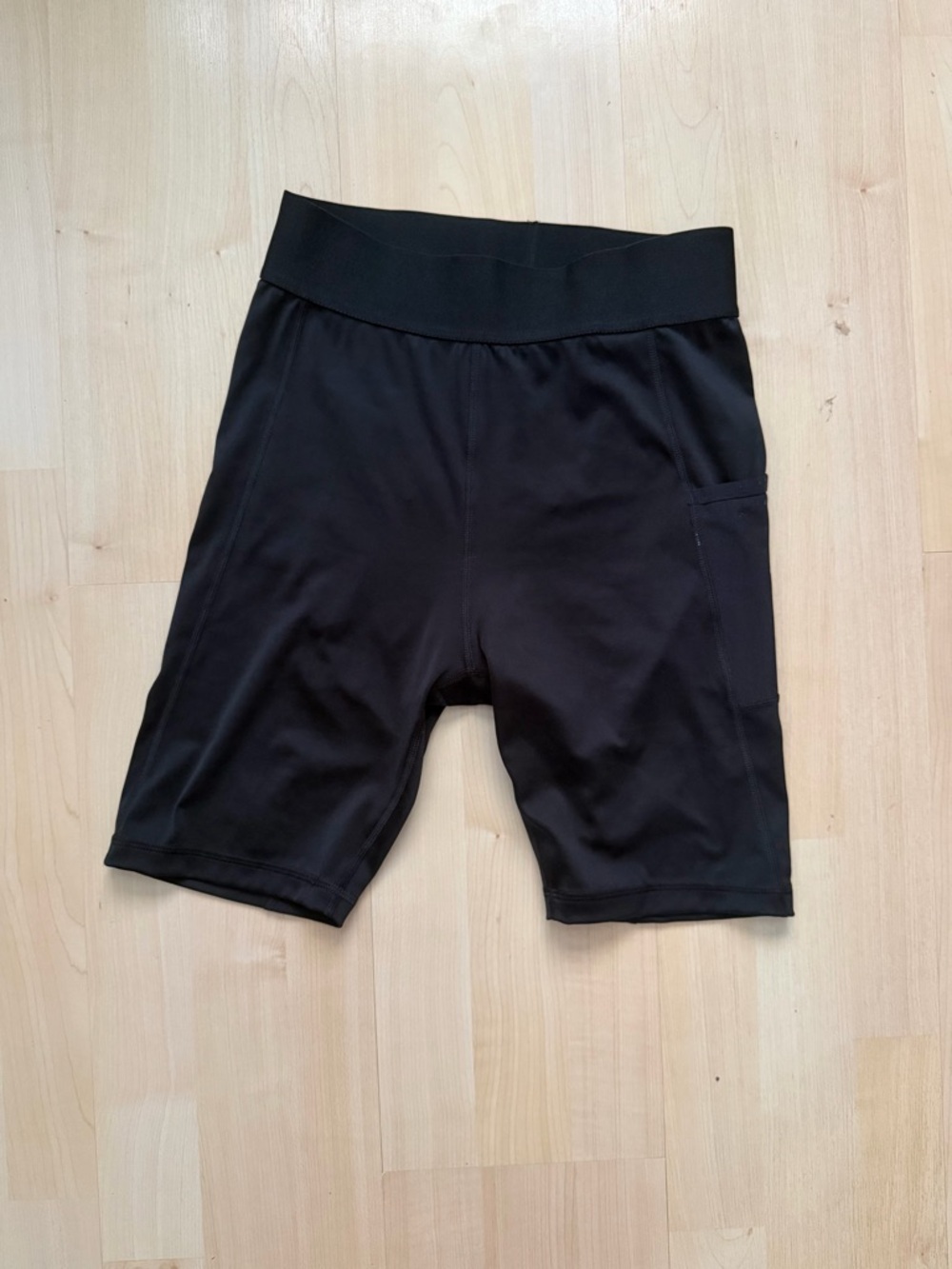 adidas Black Techfit Bike Shorts with Phone Pocket